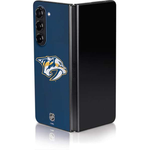 NHL Nashville Predators Distressed Galaxy Z Fold5 5G Skin