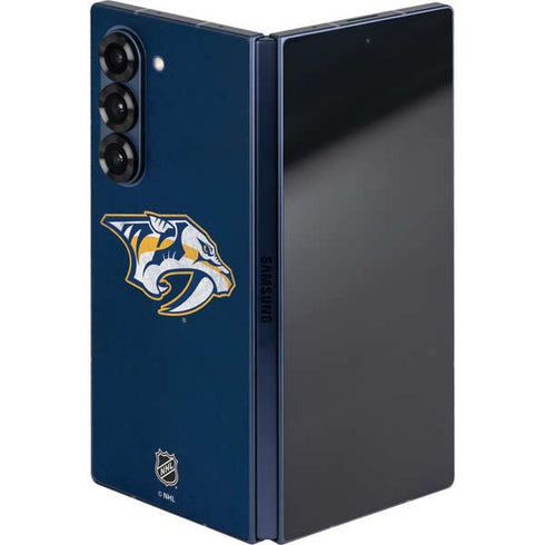 NHL Nashville Predators Distressed Galaxy Z Fold6 Skin