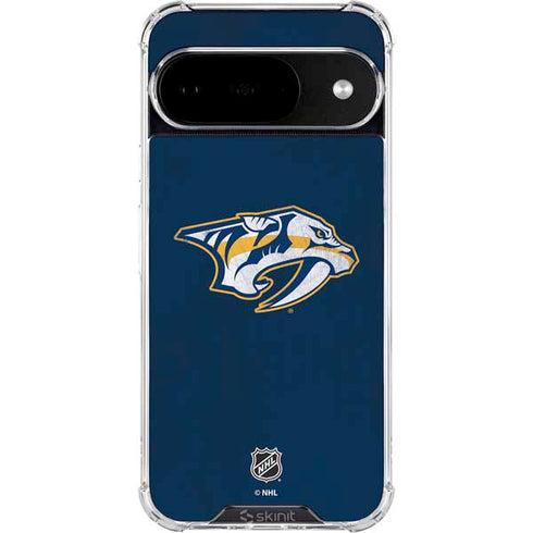 NHL Nashville Predators Distressed Google Pixel 10 Clear Case