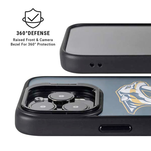 NHL Nashville Predators Distressed iPhone 13 Pro Kickstand Case