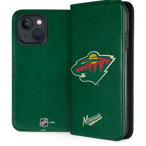 NHL Nashville Predators Distressed iPhone 15 Folio Case