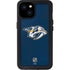 NHL Nashville Predators Distressed iPhone 15 Plus Waterproof Case