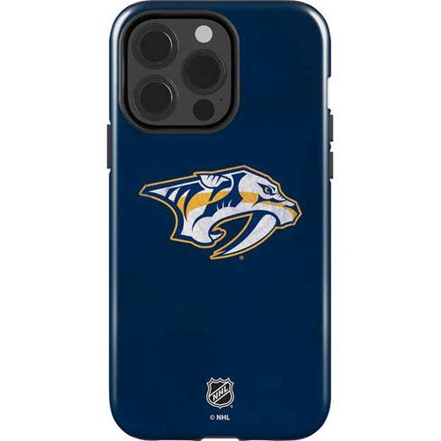NHL Nashville Predators Distressed iPhone 15 Pro Impact Case
