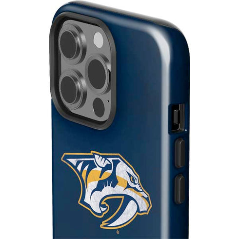 NHL Nashville Predators Distressed iPhone 15 Pro Impact Case