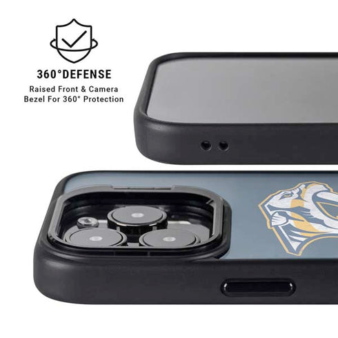 NHL Nashville Predators Distressed iPhone 15 Pro Max Kickstand Case