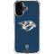 NHL Nashville Predators Distressed iPhone 16 Clear Case