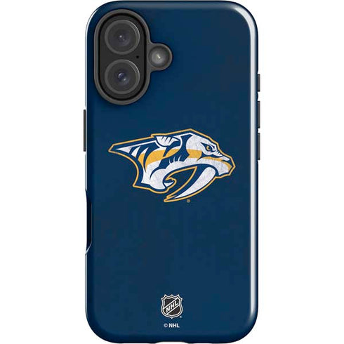 NHL Nashville Predators Distressed iPhone 16 Impact Case