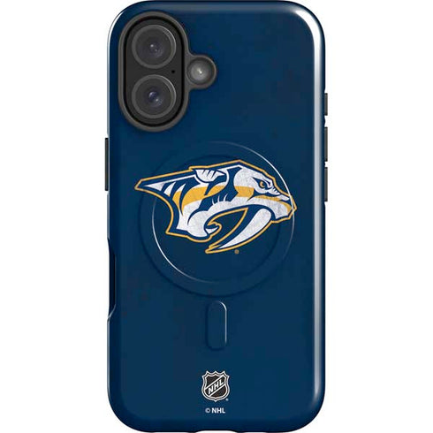 NHL Nashville Predators Distressed iPhone 16 Plus Magsafe Impact Case