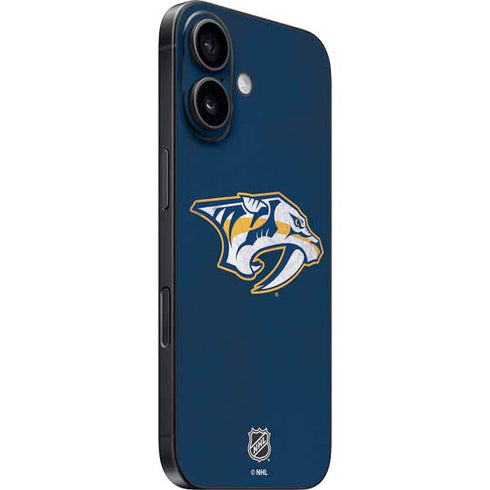 NHL Nashville Predators Distressed iPhone 16 Plus Skin