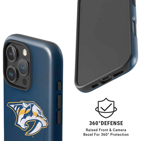 NHL Nashville Predators Distressed iPhone 16 Pro Magsafe Impact Case