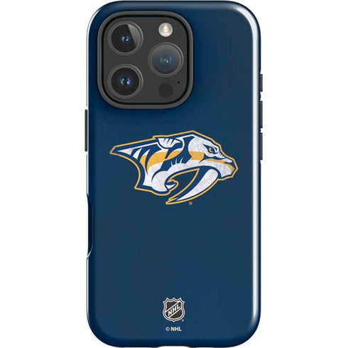 NHL Nashville Predators Distressed iPhone 16 Pro Max Impact Case