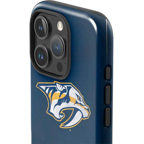 NHL Nashville Predators Distressed iPhone 16 Pro Max Impact Case