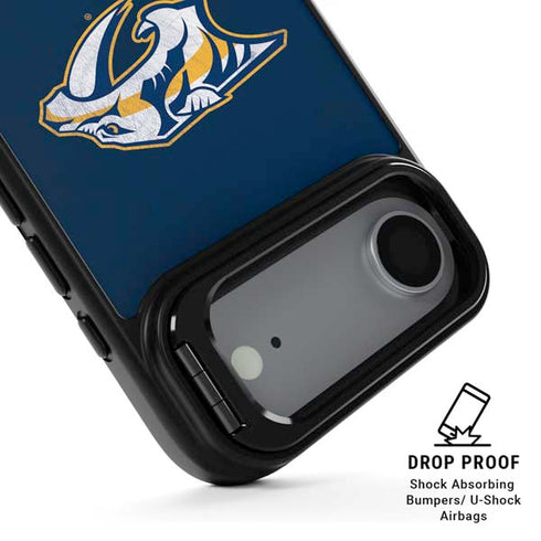 NHL Nashville Predators Distressed iPhone 17 Air Kickstand Case