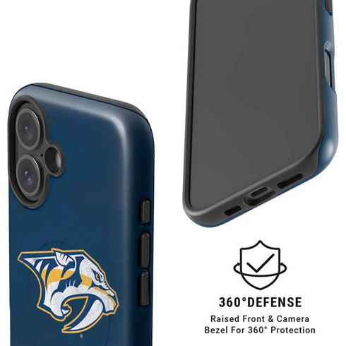 NHL Nashville Predators Distressed iPhone 17 Magsafe Impact Case