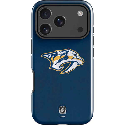 NHL Nashville Predators Distressed iPhone 17 Pro Impact Case