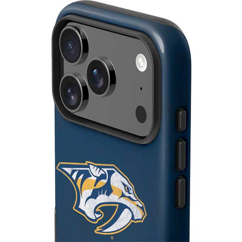 NHL Nashville Predators Distressed iPhone 17 Pro Impact Case