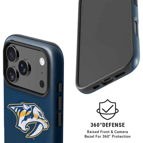 NHL Nashville Predators Distressed iPhone 17 Pro Magsafe Impact Case