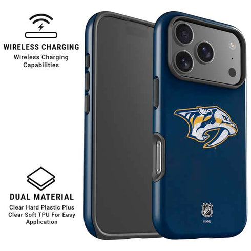 NHL Nashville Predators Distressed iPhone 17 Pro Magsafe Impact Case