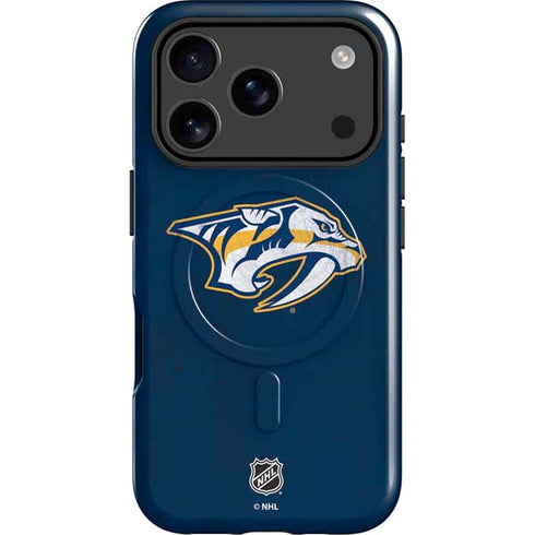 NHL Nashville Predators Distressed iPhone 17 Pro Max Magsafe Impact Case