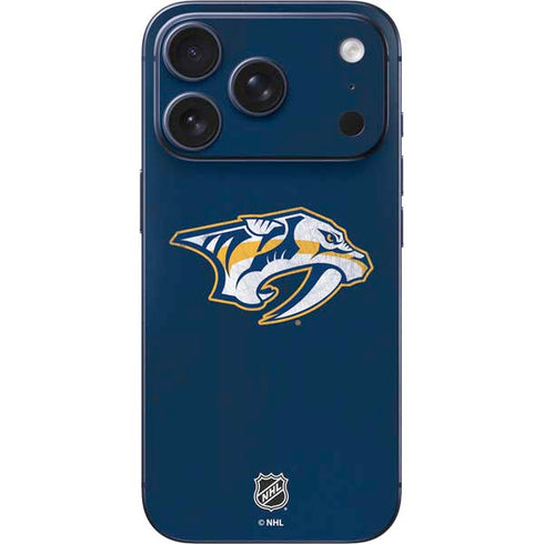 NHL Nashville Predators Distressed iPhone 17 Pro Skin
