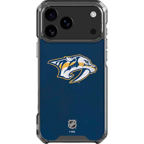 NHL Nashville Predators Distressed iPhone 18 Pro Max Clear Case