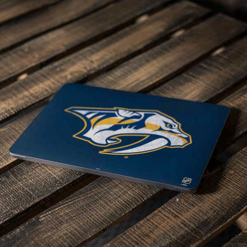 NHL Nashville Predators Distressed Apple MacBook Air Skin