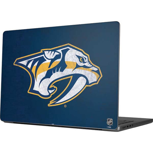NHL Nashville Predators Distressed Apple MacBook Pro 14-inch Skin