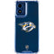 NHL Nashville Predators Distressed Moto G 5G (2024) Clear Case