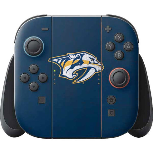 NHL Nashville Predators Distressed Nintendo Switch 2 (2025) Joy-Con Controller Skin