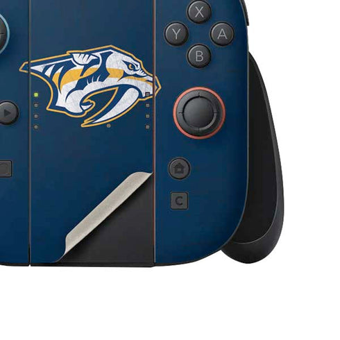 NHL Nashville Predators Distressed Nintendo Switch 2 (2025) Joy-Con Controller Skin