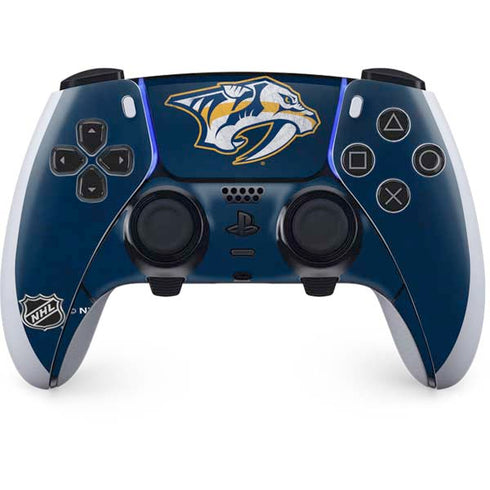 NHL Nashville Predators Distressed PS5 DualSense Edge Pro Controller Skin