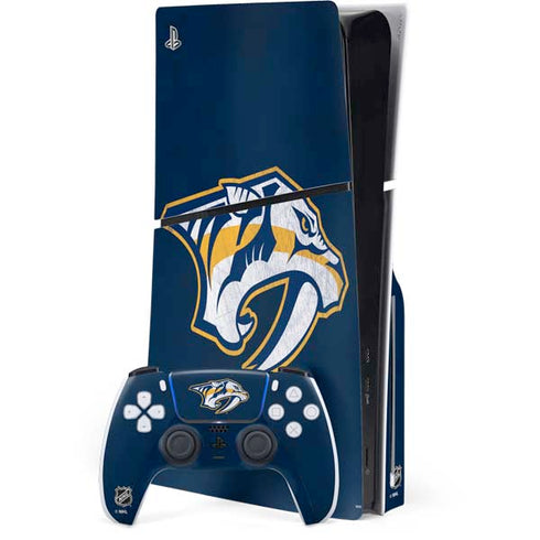 NHL Nashville Predators Distressed PlayStation PS5 Skins