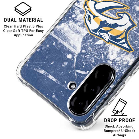 NHL Nashville Predators Frozen Galaxy A36 5G Clear Case