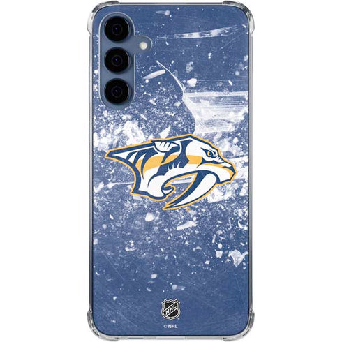 NHL Nashville Predators Frozen Galaxy A55 5G Clear Case