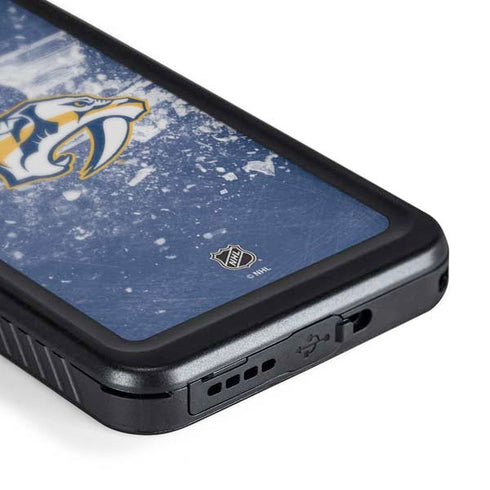 NHL Nashville Predators Frozen Galaxy S24 Waterproof Case
