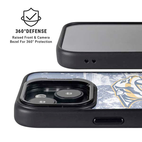 NHL Nashville Predators Frozen iPhone 14 Plus Kickstand Case