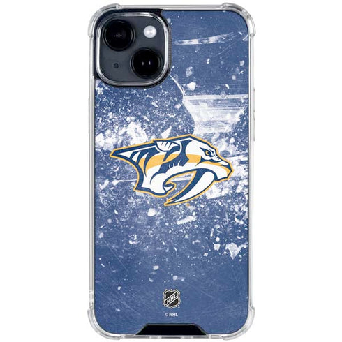 NHL Nashville Predators Frozen iPhone 15 Clear Case