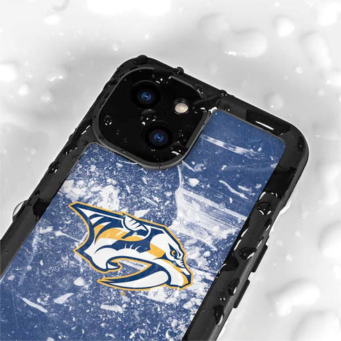 NHL Nashville Predators Frozen iPhone 15 Plus Waterproof Case