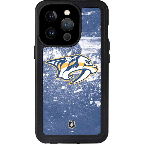 NHL Nashville Predators Frozen iPhone 15 Pro Waterproof Case