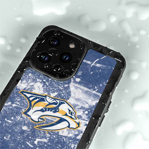 NHL Nashville Predators Frozen iPhone 15 Pro Waterproof Case
