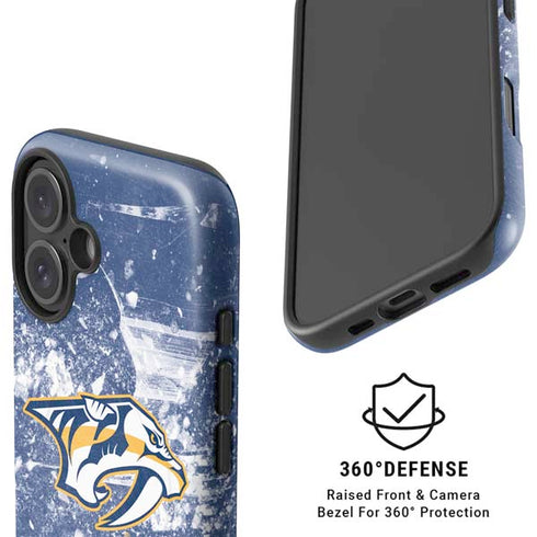 NHL Nashville Predators Frozen iPhone 16 Magsafe Impact Case