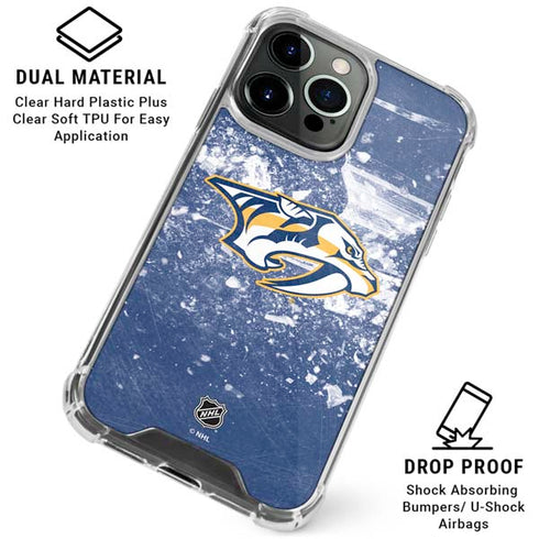 NHL Nashville Predators Frozen iPhone 16 Pro Clear Case