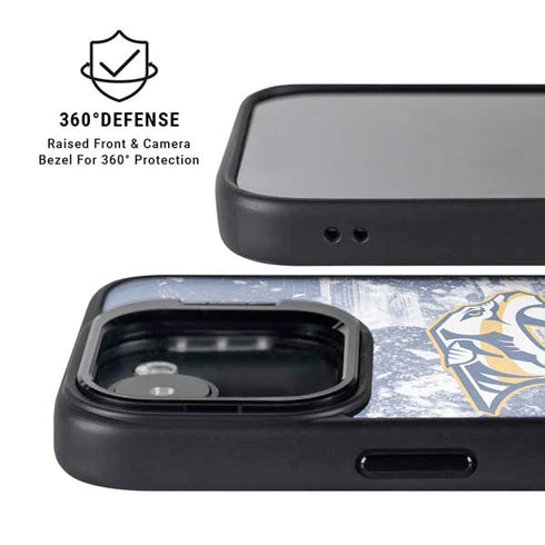 NHL Nashville Predators Frozen iPhone 16e Kickstand Case