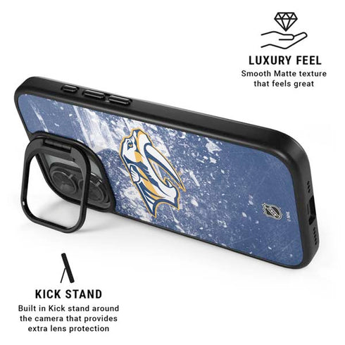 NHL Nashville Predators Frozen iPhone 17 Kickstand Case