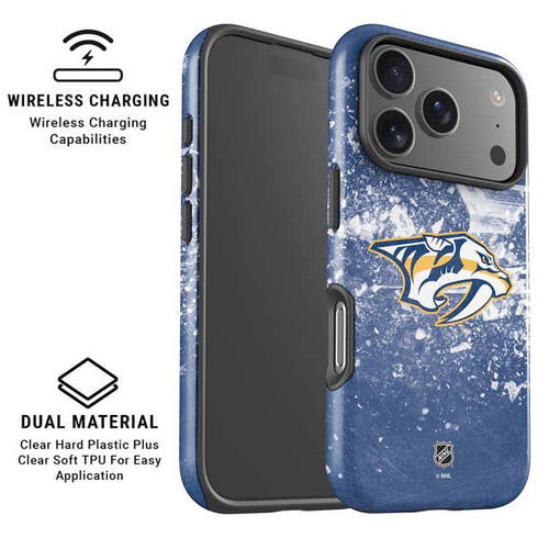 NHL Nashville Predators Frozen iPhone 17 Pro Max Magsafe Impact Case