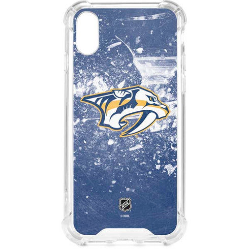 NHL Nashville Predators Frozen iPhone XS Clear Case
