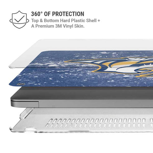 NHL Nashville Predators Frozen MacBook Pro 14in (2021-24) Case plus Skin