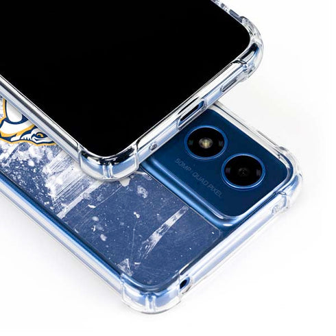 NHL Nashville Predators Frozen Moto G 5G (2024) Clear Case