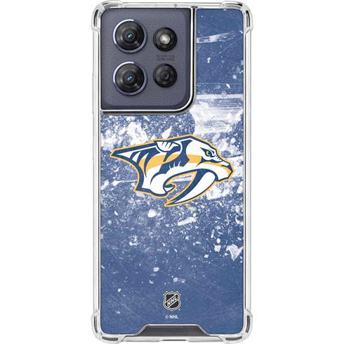 NHL Nashville Predators Frozen Moto G Play 5G (2025) Clear Case