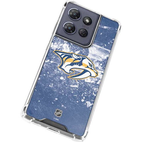 NHL Nashville Predators Frozen Moto G Stylus 5G (2025) Clear Case